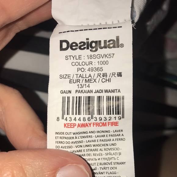 * SOLD * ❤️DESIGUAL GIRLS FLORAL SUMMER DRESS SIZE 13-14❤️ - Picture 9 of 9